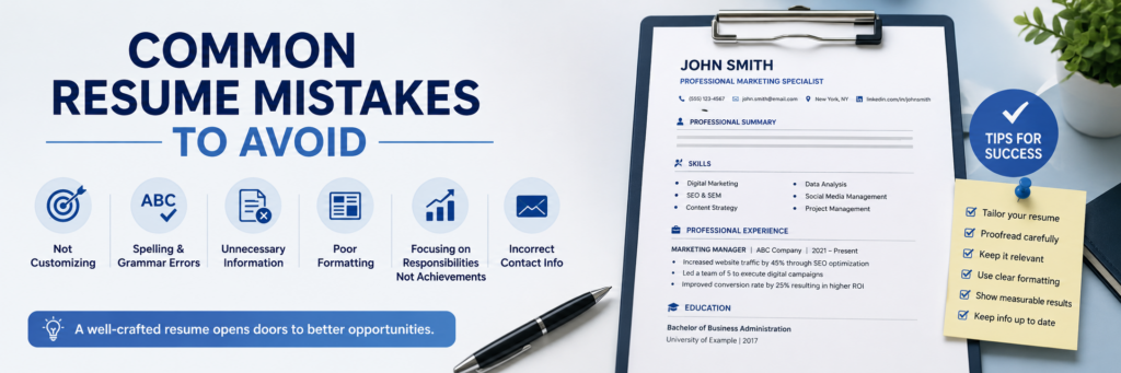 Common Resume Mistakes to Avoid